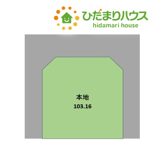 熊谷市広瀬　売地の土地図