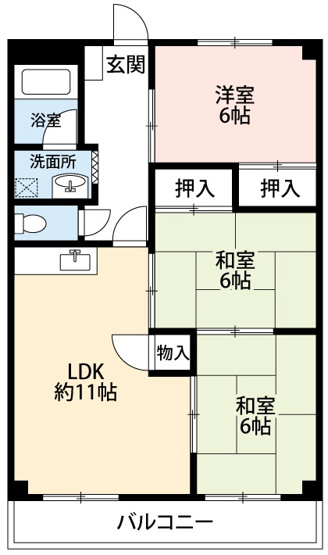 【間取り】 | グランシャリオ幸田