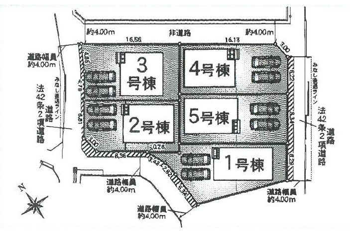 加古川市別府町新野辺第23（全5棟）4号棟の区画図|4号棟です。
