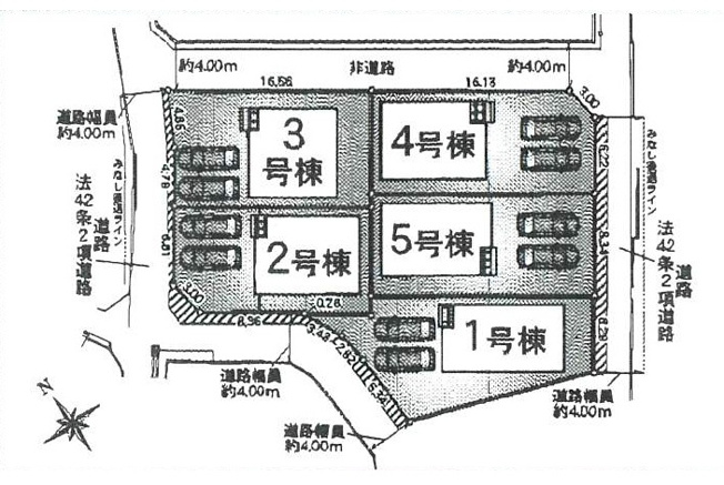 【区画図】 | 加古川市別府町新野辺第23（全5棟）4号棟 | 4号棟です。