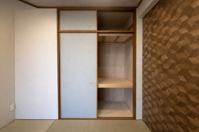 ライオンズマンション千里丘ガーデンシティの和室|和室の押入れで、客用布団や季節物をまとめて収納。居室は広々と使え、家族みんなが過ごしやすい住まいをサポートします