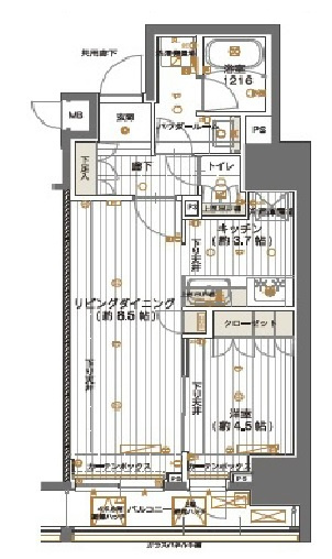 メインステージ神田須田町の間取り