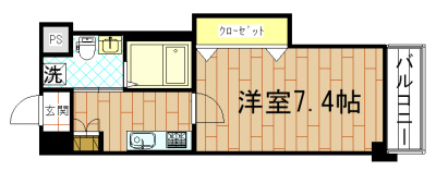 HF四条河原町レジデンスの間取り