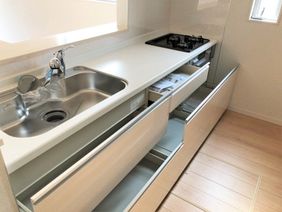 【キッチン】 | リナージュ生駒郡平群町西宮第2期全2棟1号棟 | 施工例写真