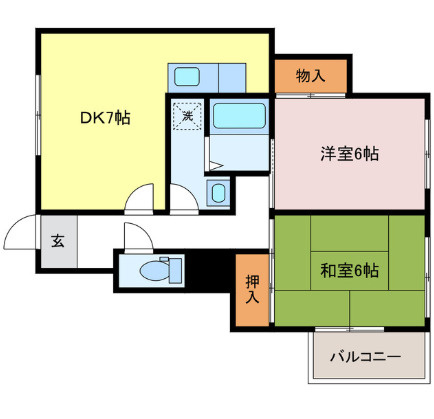 マンション大和の間取り