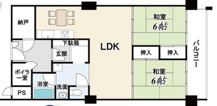 【間取り】 | S52162-ﾏﾝﾊｲﾑ鴨川
