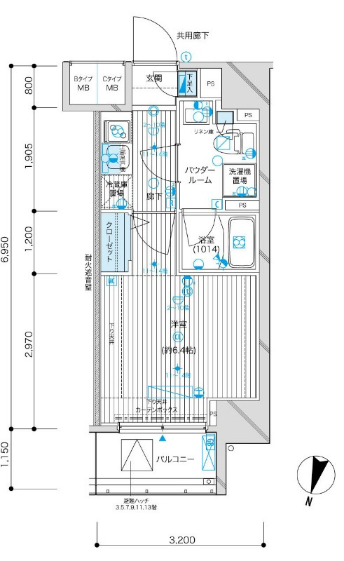 メインステージ九段下の間取り