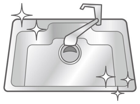 神戸市垂水区乙木　新築一戸建ての設備|洗い物も楽にできる、広々シンク！洗い物も楽にできる、広々シンク！