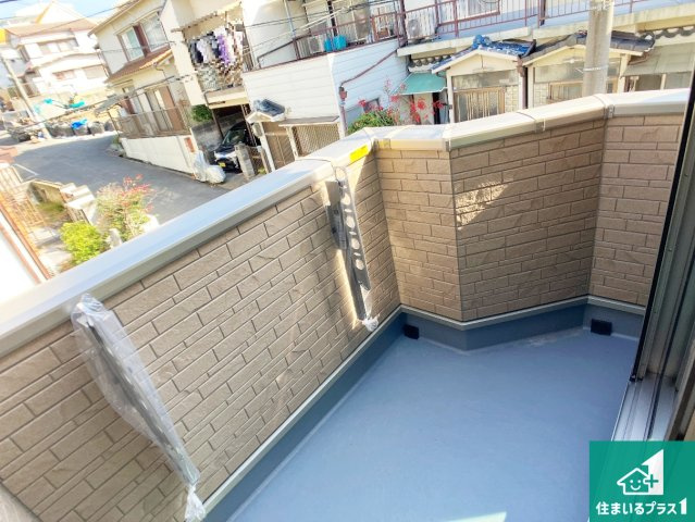 神戸市垂水区乙木　新築一戸建てのバルコニー|日当たりのよいバルコニー！お部屋が開放的に！