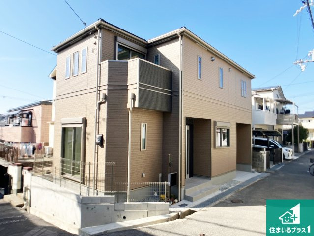 神戸市垂水区乙木　新築一戸建ての外観|お客様に長く安心して住んでいだだける事にこだわった家づくり！住んでからのアフターサービスにもしっかりと取り組んでいます！