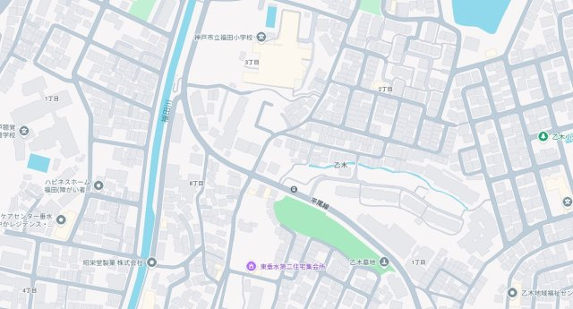 神戸市垂水区乙木　新築一戸建ての地図