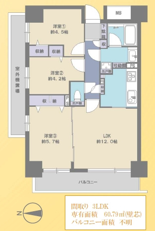 【間取り】 | 志木南パーク・ホームズ | ３LDK