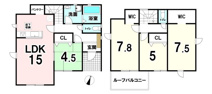 【20万円ｷｬｯｼｭﾊﾞｯｸ対象物件】リナージュ生駒郡平群町西宮第2期全2棟2号棟の画像