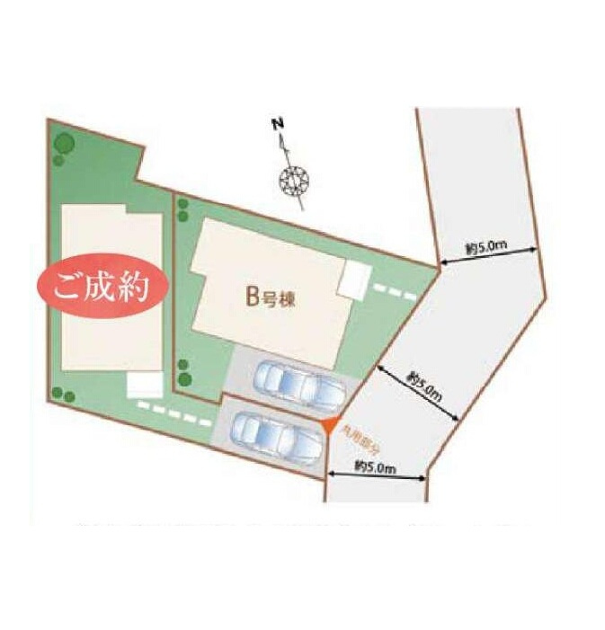 小平市大沼町４丁目 西武新宿線 小平駅 新築戸建の区画図