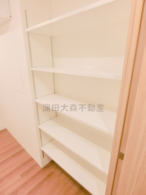 GRAN PASEO大森Ⅲの収納|納戸の収納　棚