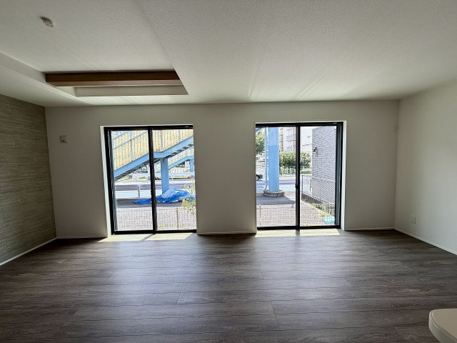 練馬区石神井台4丁目　間口7ｍ×整形地　新築戸建限定1棟の居間・リビング