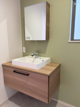 新築戸建　沼津市本郷町１期　全１棟の独立洗面台