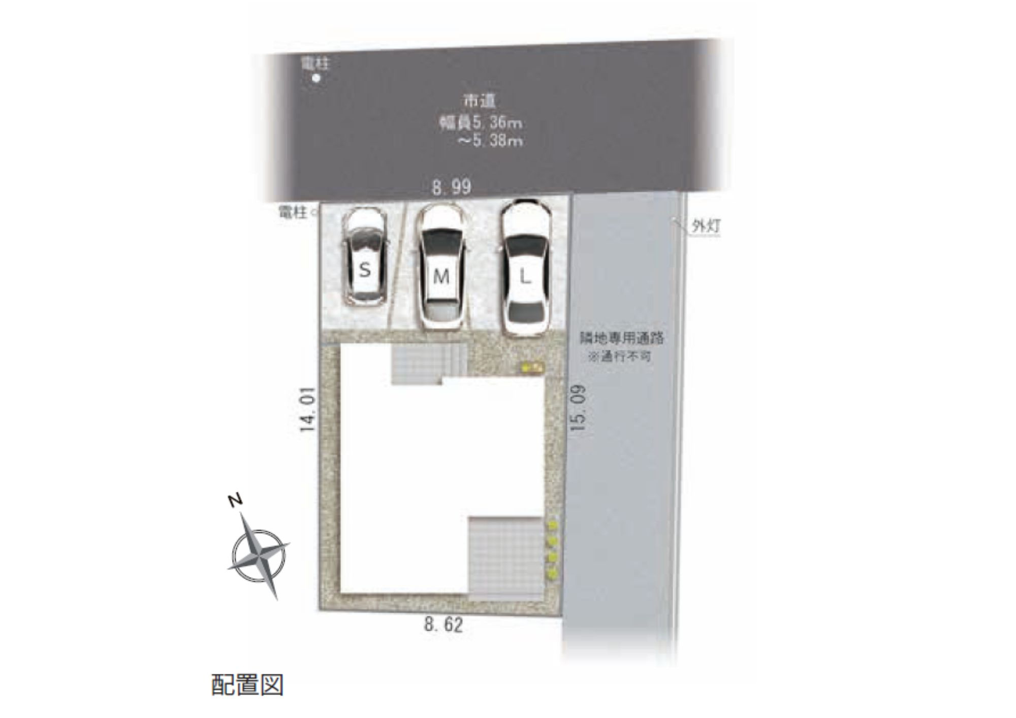 新築戸建　沼津市本郷町１期　全１棟の区画図