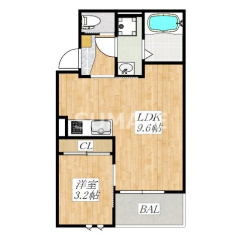 REGALESTさいたま新都心の間取り|南向きです。