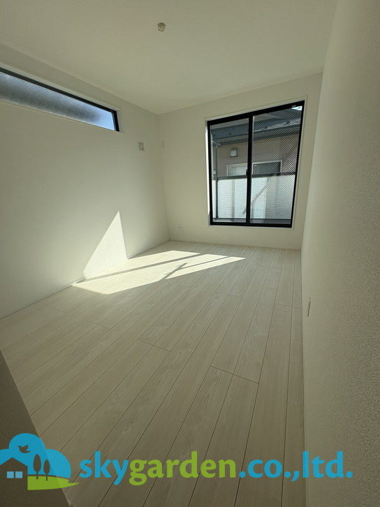 茅ヶ崎市浜之郷7期　新築戸建1棟の寝室|ゆとりの広さです