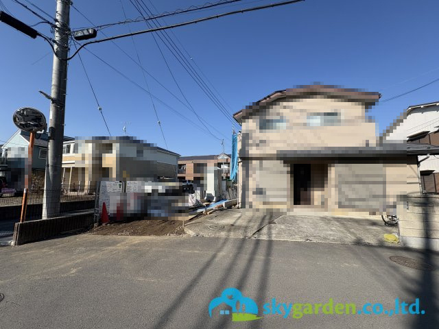 茅ヶ崎市浜之郷7期　新築戸建1棟の前面道路含む現地写真|前面道路含む現地写真です