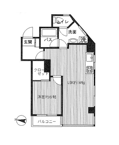 【間取り】 | ライオンズマンション本駒込檀 | 48.21㎡／2LDK