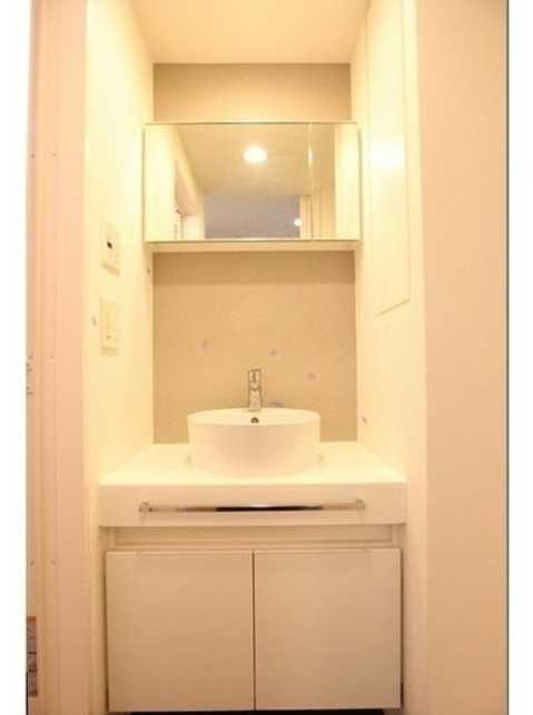 パークフラッツ中目黒　ペット相談　目黒川沿い　トランクルームの洗面所