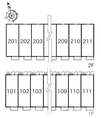レオパレス金倉の区画図