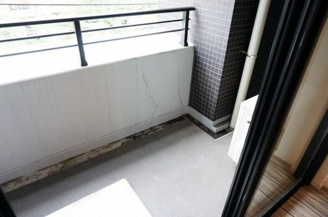 パークフラッツ中目黒　ペット相談　目黒川沿い　トランクルームのバルコニー