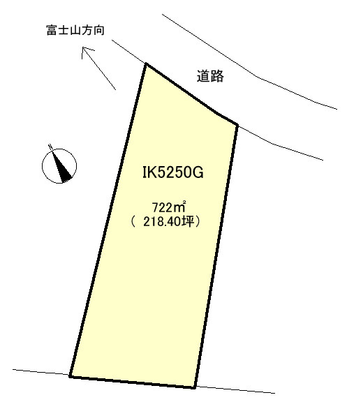 伊豆の国市　富士見ニュータウンの土地図