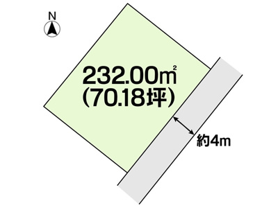 【区画図】 | 土地　玉島柏島　全1区画　70.18坪 | 区画図になります。