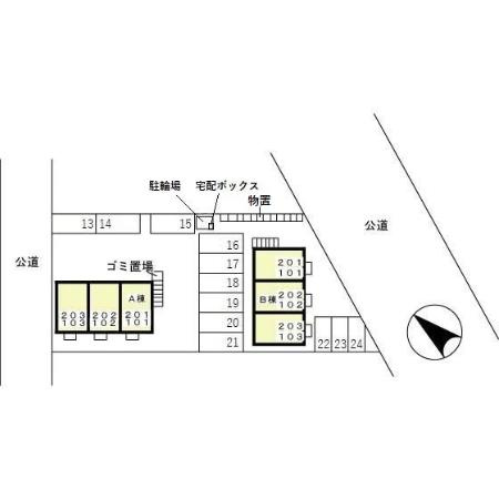 グッド ワン　Ｂの区画図