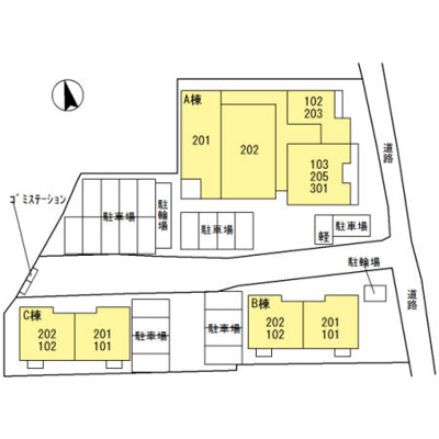 【区画図】 | カーサ アリーヴォ　Ⅰ
