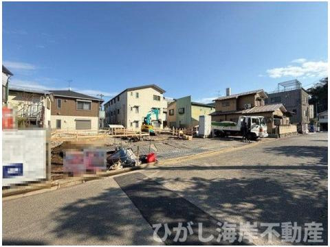 藤沢市大庭　新築戸建　全３棟の外観|3月23日撮影　建築中　現地外観