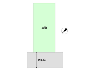 神戸市灘区畑原通5丁目建築条件付き売り土地の区画図