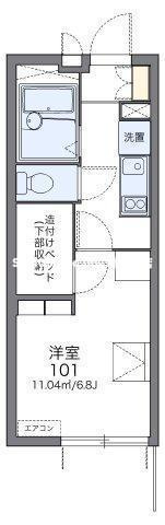 レオパレスアーク姫島の間取り