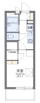 レオパレスイルニードⅡの間取り