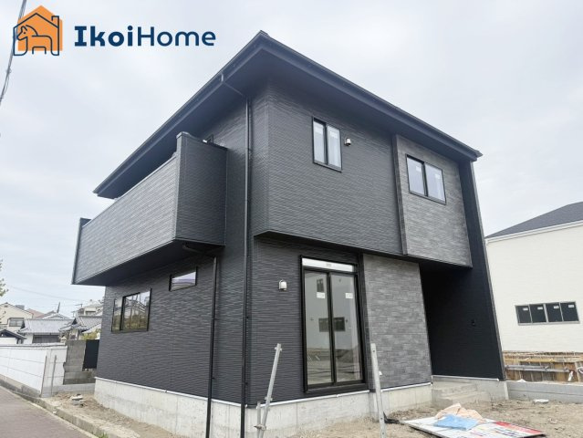 明石市日富美町1期　全7棟1号棟　新築戸建の前面道路含む現地写真|【ホームページに現地動画掲載中】●年中無休：当日予約可●外観お洒落な充実設備の4LDKが完成予定！