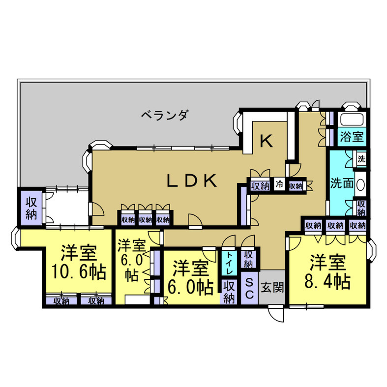 ブランドゥースの間取り