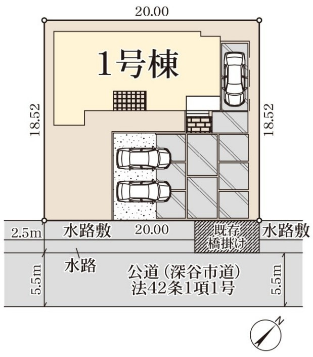 Livele Garden.S　深谷宿根第3の区画図|図面と現況が異なる場合、現況を優先とします。