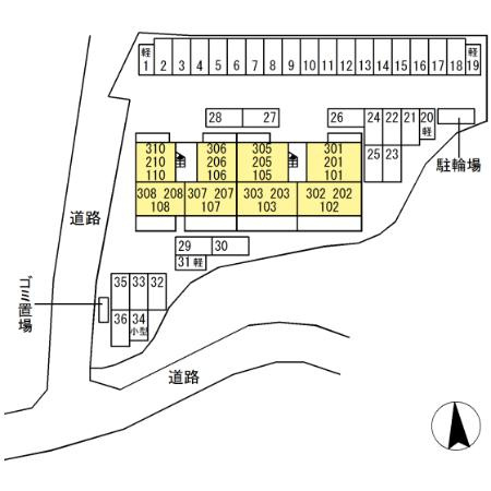 Augusta（オーガスタ）の区画図