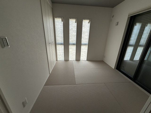 二丈上深江　新築戸建　６棟現場の和室|和室4.5帖
