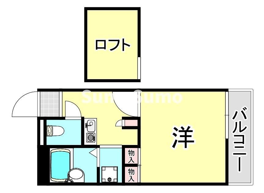 レオパレス武庫川Ｂの間取り