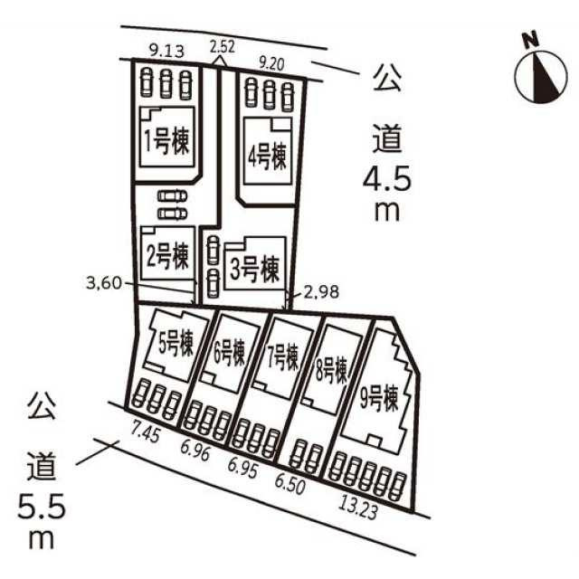 仲介手数料無料）小牧市小木２号棟の区画図| 