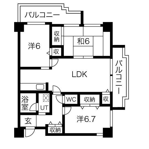サン・ヴェールの間取り