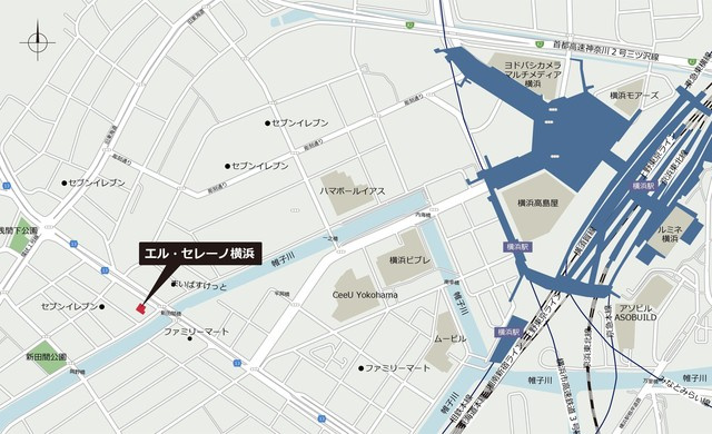エル・セレーノ横浜の地図