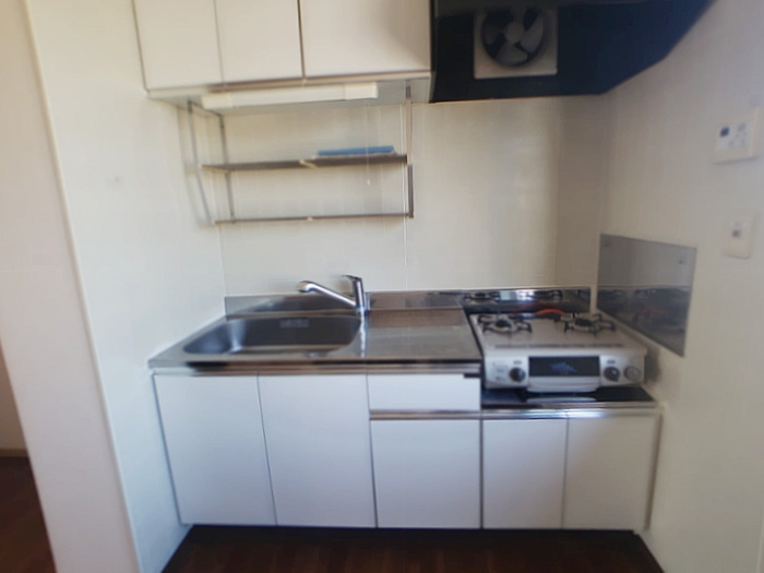 エミネンスナカオ Ｂのキッチン|キッチン 2口ガスコンロ付き
