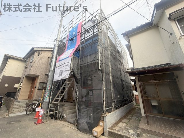 三郷市谷中　新築戸建　全1棟の外観|現地の写真になります。