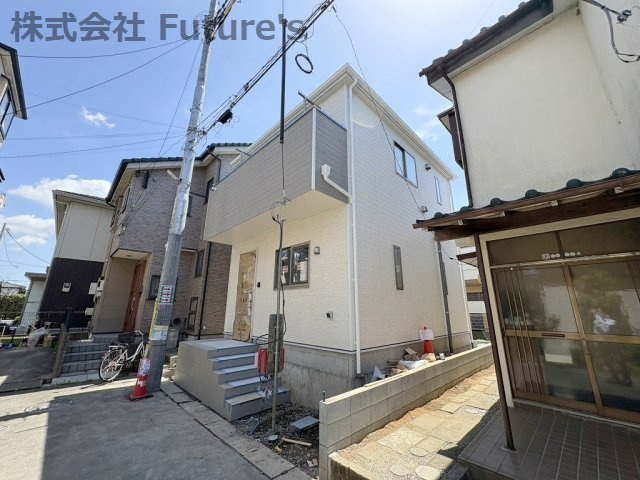 三郷市谷中　新築戸建　全1棟の外観|現地の写真になります。