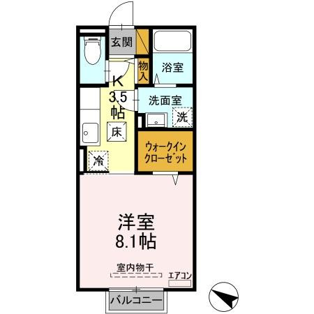 サンライトヒル厨の間取り|間取図